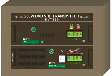 DVT250 250W DVB-T/T2 VHF TRANSMITTER