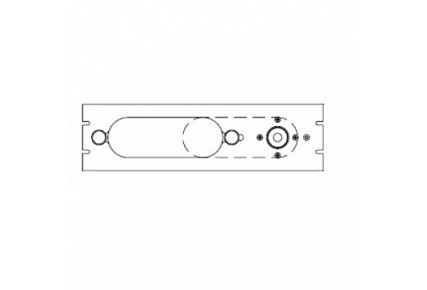 1-5/8 Patch panel 3 ports 1 U-Link.