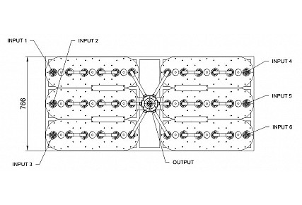 CFM6-2K/3 -6x2 KW FM Star Point Combiner With Triple Cavity Filters