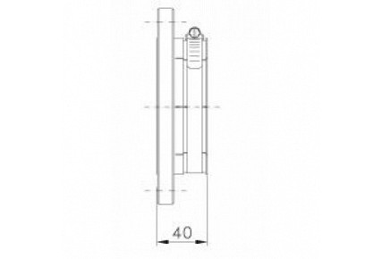 EIA 4-1/16 Flange with clamping connection for 4-1/16 Rigid Line