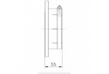 EIA 4-7/8 Flange with clamping connection for 4-7/8 Rigid Line