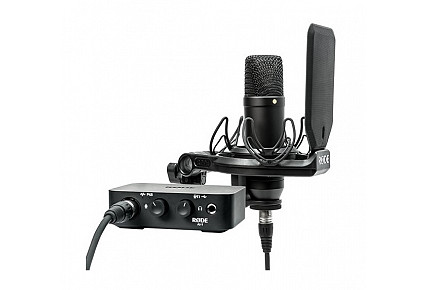 Rode NT1 - Condenser Microphone & AI-1 Paket Satuan Audio USB Satu Saluran