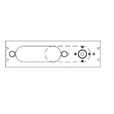1-5/8 Patch panel 3 ports 1 U-Link.