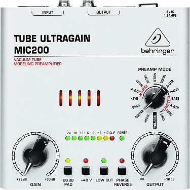 MIC200 - Behringer Ultragain High End Vacuum Tube Preamplifier
