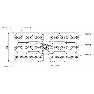 CFM6-2K/3 -6x2 KW FM Star Point Combiner With Triple Cavity Filters