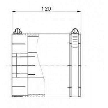 EIA 4-1/8 Straight Adaptor (Coupling assembly with inner)