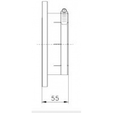 EIA 4-7/8 Flange with clamping connection for 4-7/8 Rigid Line