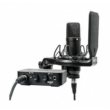 Rode NT1 - Condenser Microphone & AI-1 Paket Satuan Audio USB Satu Saluran