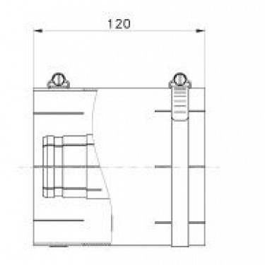 EIA 4-1/2 Straight Adaptor (Coupling assembly with inner)